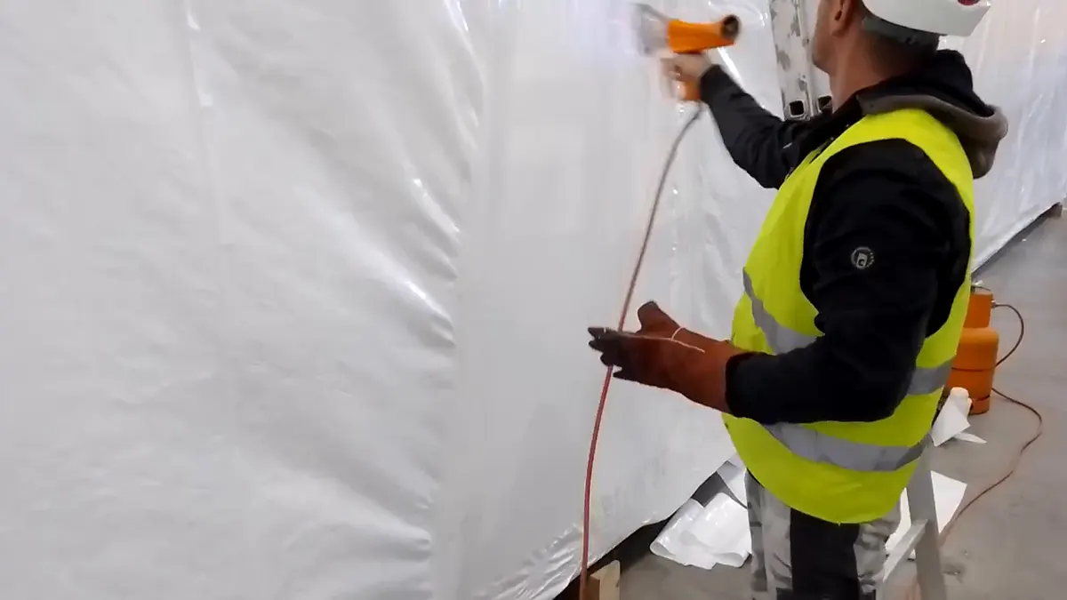 Video: ručno grejanje shrink-wrap folije