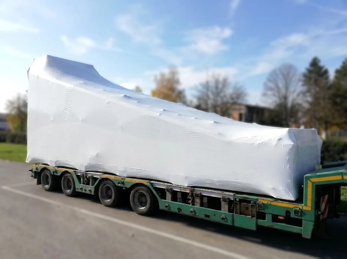 Teret zaštićen shrink-wrap folijom